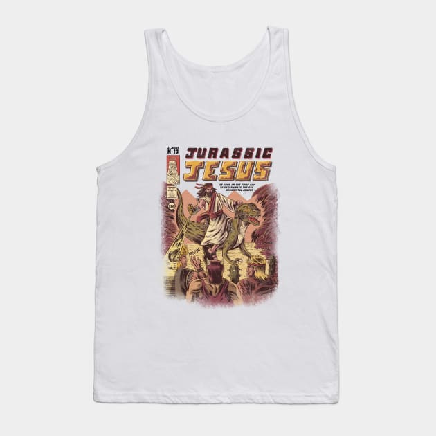 JURASSIC JESUS Tank Top by Ilustrata